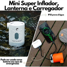 Carregar imagem no visualizador da galeria, Mini Super Inflador, Lanterna e Carregador