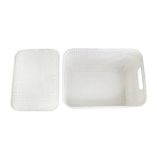Carregar imagem no visualizador da galeria, Caixa Organizadora 15L Rattan Branca