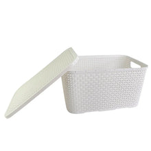 Carregar imagem no visualizador da galeria, Caixa Organizadora 15L Rattan Branca