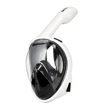 Carregar imagem no visualizador da galeria, Máscara de Mergulho Profissional Full Face com Snorkel Seco, Visão 180°, Antifog e Suporte para Câmera