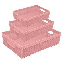 Carregar imagem no visualizador da galeria, Kit 3 Cestas Organizadoras Jaguar Jute