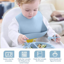 Carregar imagem no visualizador da galeria, Kit Refeição Completo em Silicone para Bebês