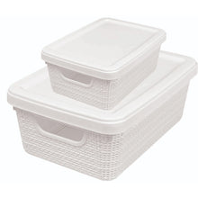 Carregar imagem no visualizador da galeria, Kit 2 Caixas Organizadoras Jaguar Jute – 1,8L + 5L