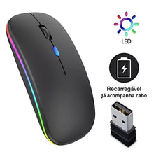 Carregar imagem no visualizador da galeria, Mouse Wireless Recarregável Rgb 2.4 Ghz
