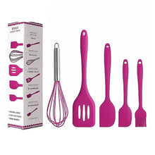 Carregar imagem no visualizador da galeria, Kit 5 Utensílios de Cozinha em Silicone
