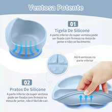 Carregar imagem no visualizador da galeria, Kit Refeição Completo em Silicone para Bebês
