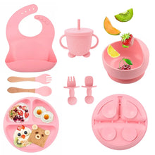 Carregar imagem no visualizador da galeria, Kit Refeição Completo em Silicone para Bebês

