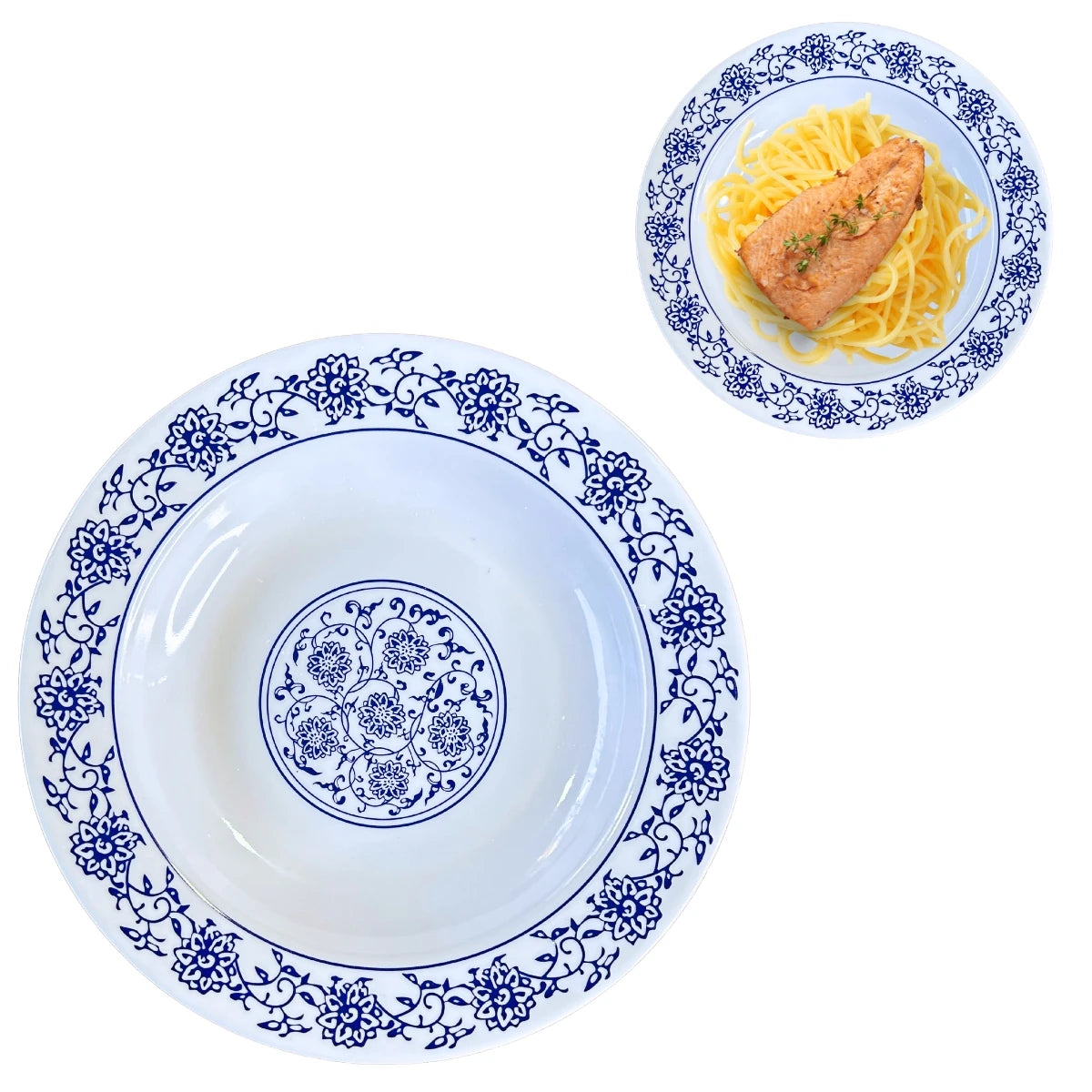 Kit 10 Pratos Fundos em Melamina Portuguesa