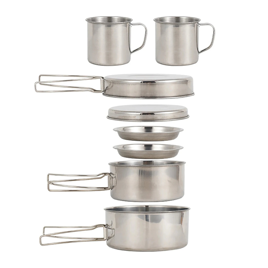 Kit de Cozinha Portátil 8 Peças em Aço Inox